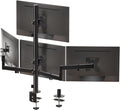 WALI Quad Monitor Mount for 13-27 Inch Screens - Fully Adjustable