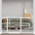 Extra Wide Press Mounted Baby Gate 59.8-62.6 in - Walk Thru Safety