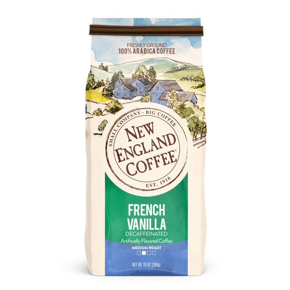 New England Coffee French Vanilla Decaf - Rich Medium Roast