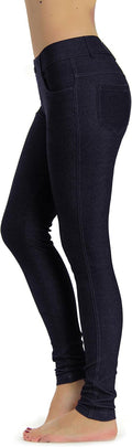 Jean Look Jeggings Tights Slimming Capri - Many Colors