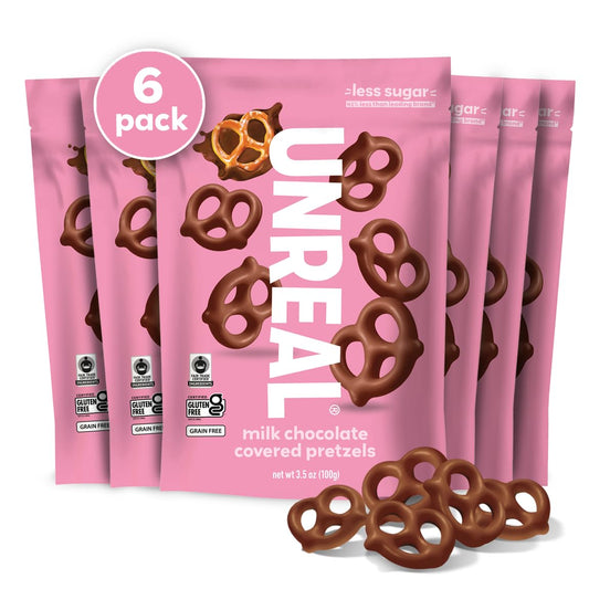 UNREAL Milk Chocolate Covered Pretzels - Gluten Free Treats