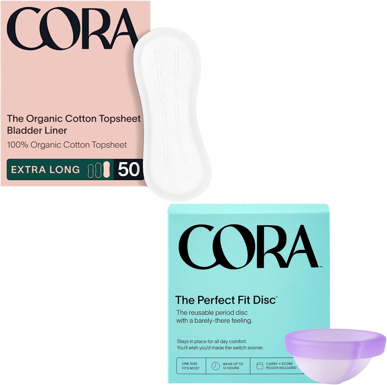 Cora Organic Feminine Care Bundle - Leak Protection & Sustainability!