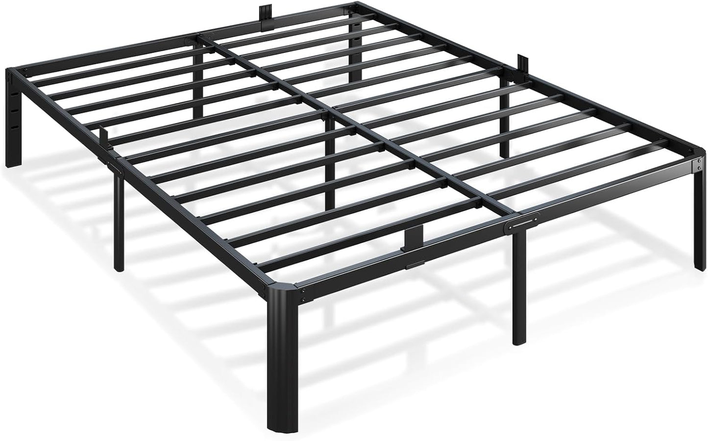 Heavy Duty Metal Bed Frame Queen Size with Storage and Support