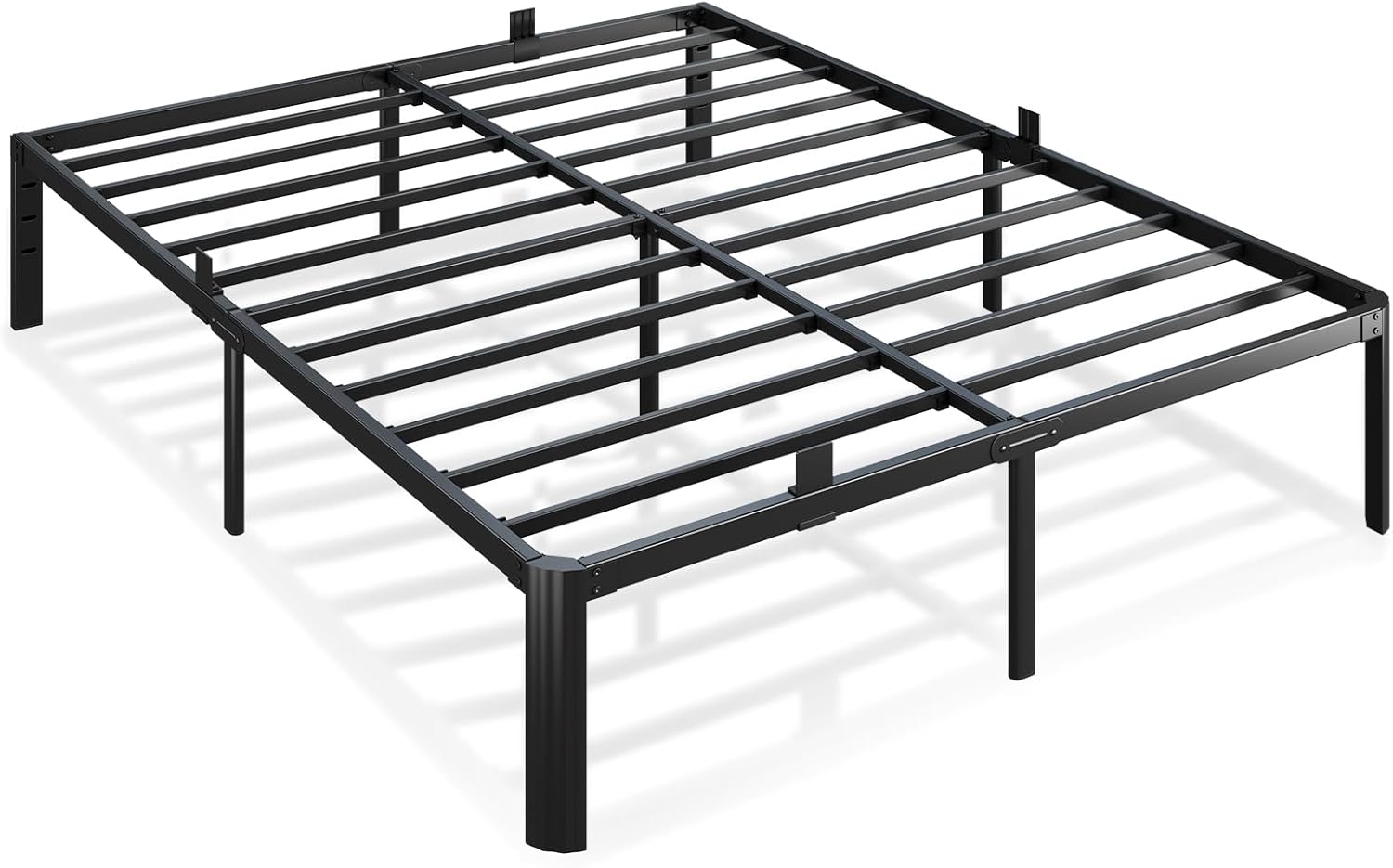 Heavy Duty Metal Bed Frame Queen Size with Storage and Support