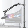 Mic Boom Arm Adjustable Height Overhead Microphone Stand - Extra High