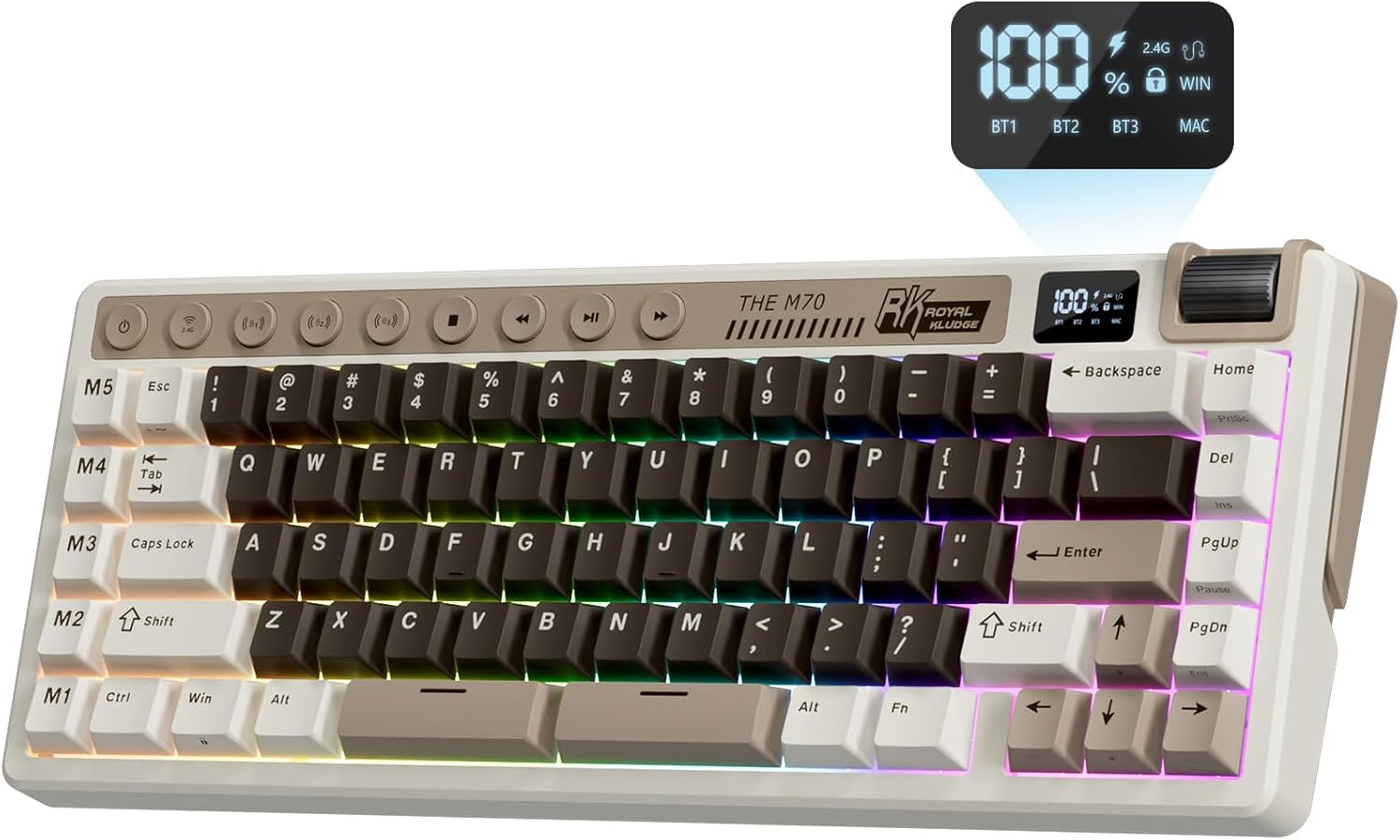 Wireless Mechanical Keyboard with Macro Keys