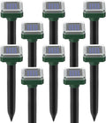 Mole Repellent 10 Pack Solar Snake Repellent Stakes - Long Lasting