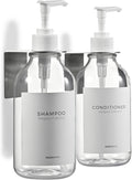 MaisoNovo Shampoo and Conditioner Dispenser - 2-Pack Wall Mount