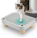 SpaceTime Elevated Litter Box Step Ramp Catcher Mat - Easy Access