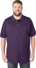 KingSize Men's Big & Tall Shrink-Less Classic Cotton Polo Shirt