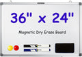 M&G Dry Erase Board Magnetic White Board 36 x 24 - Wall Whiteboard