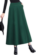 Chouyatou Women's A-Line Swing Pleated Long Maxi Skirt Review
