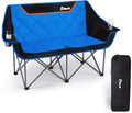 Double Camping Chair Oversized Padded Loveseat - 650LB Capacity