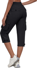 MoFiz Women's Cargo Capris Pants with Pockets - Lightweight Quick Dry