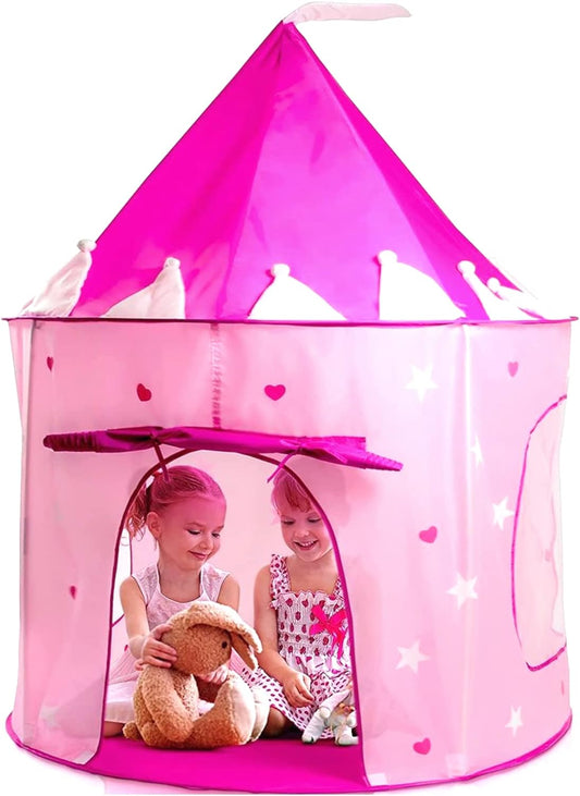 Portable Princess Castle Play Tent - Glow Stars - Indoor/Outdoor