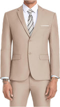 JPF Men's 2 Piece Slim Fit Suit Set - Clean, Tailored Look