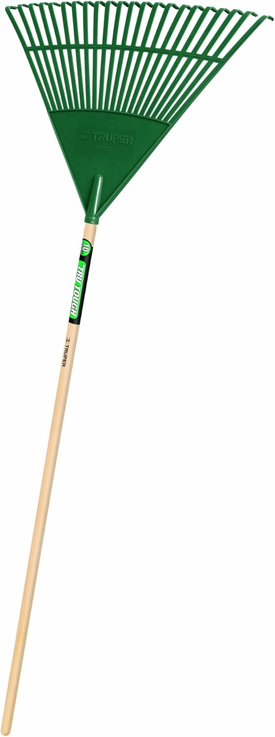 Truper 30456 Tru Tough 48-Inch Plastic Leaf Rake for Cleanup