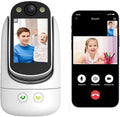 Video Call Security Camera Indoor 1080P 2.8in Screen - Two-Way Call