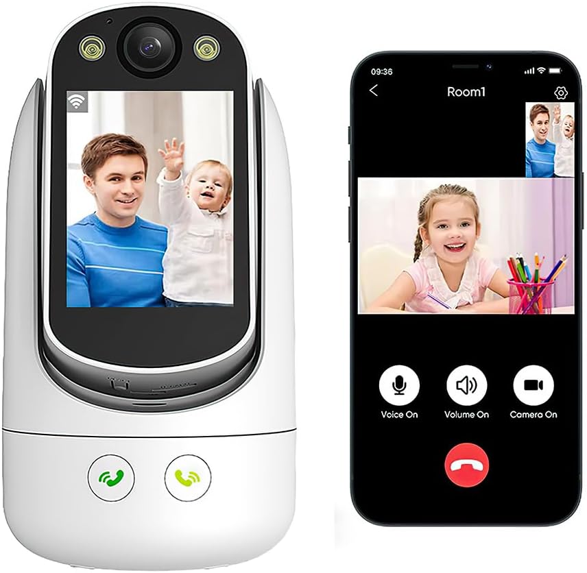 Indoor Security Camera with 2-Way Video Call and Night Vision