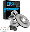 TRQ Front Semi-Metallic Brake Pad & Rotor Set Kit - Direct Fit