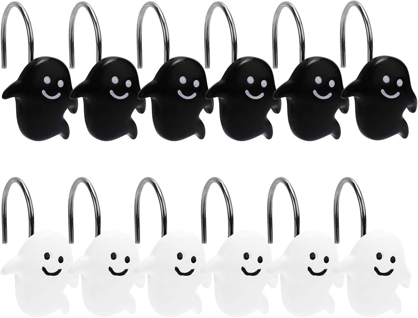 Halloween Ghost Shower Hooks Set - Spooky Bathroom Decor!