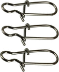 100 Pack Duo Lock Snaps Size 0-8 Black - Heavy Duty Fishing Clips