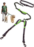 Hands Free Leash for Two Large Dogs - No Tangle Waist Belt