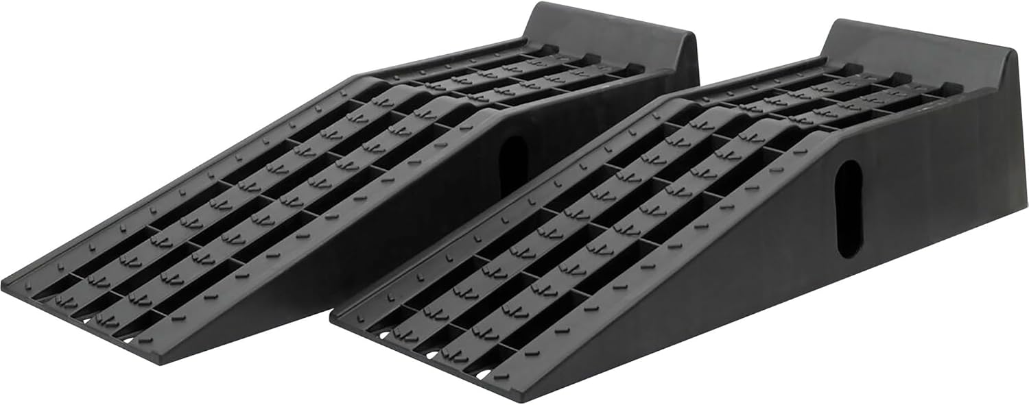 Ironton 12,000-Lb. GVW Poly Car Ramp Set for Heavy Vehicles