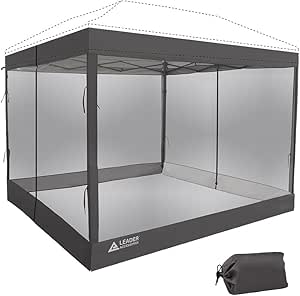 Leader Accessories Mesh Screen Zippered Wall Panels for Canopy