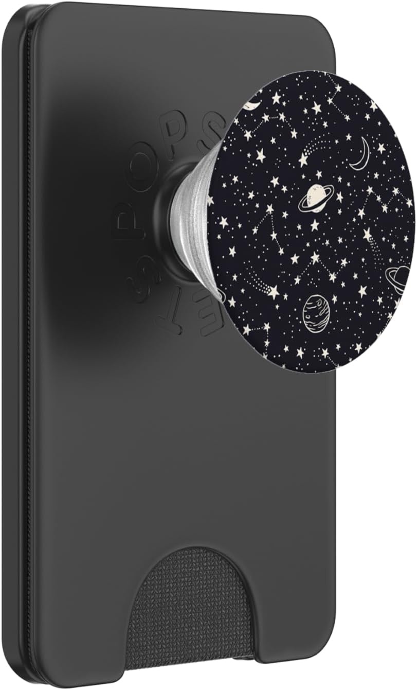 Whimsical Space Doodle Stars Constellations PopSockets Grip