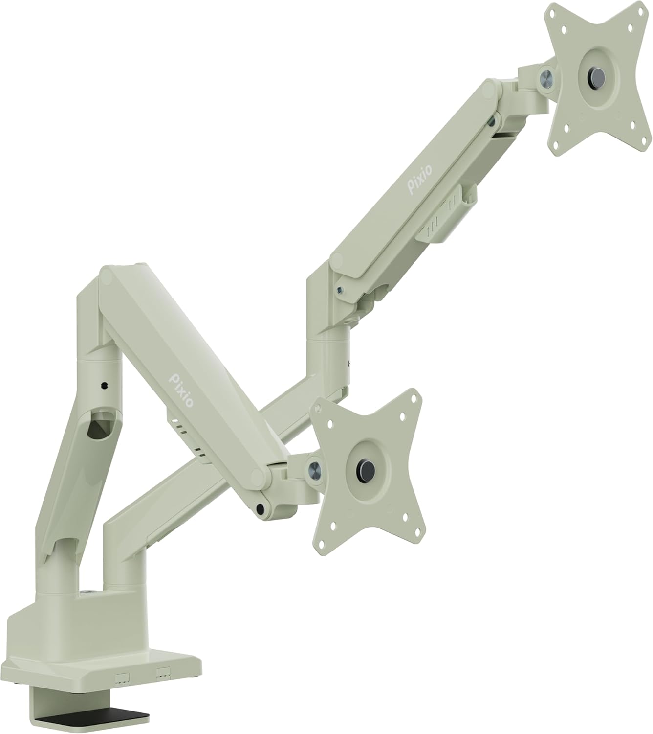 Pixio PS1D Wave Mint Dual Monitor Arm Stand for 32 in Displays