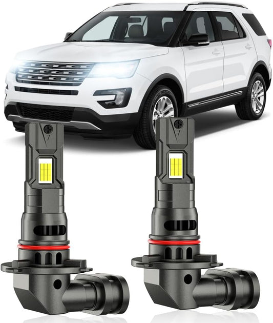 9005 LED Fog Light Bulbs for Ford Explorer 2012-2019, 800% Bright
