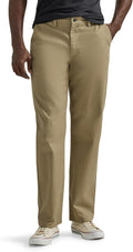 Lee Mens Flat Front Relaxed Straight Pant - Comfortable