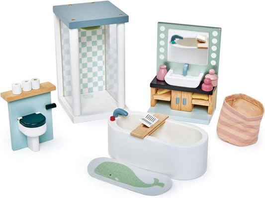 Tender Leaf Toys Dovetail Dollhouse Bathroom Furniture Set