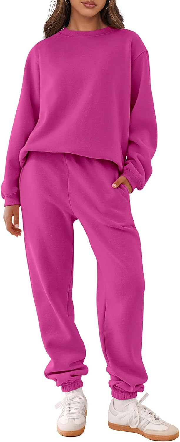 Stylish ANRABESS Women's Two Piece Sweatsuit Lounge Set