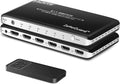 4K 60Hz 5 Port HDMI Switch with Remote for Gaming and Streaming