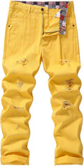 Men's Non-Stretch Regular Fit Straight-Leg Denim Pants Jeans - Durable