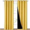 Blackout Window Curtain Panels 52 in x 84 in - Thermal Insulated
