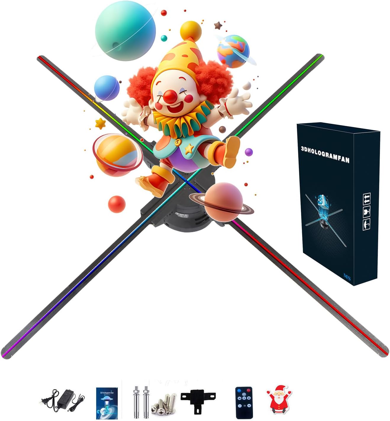3D Hologram Fan with HD Resolution & Bluetooth