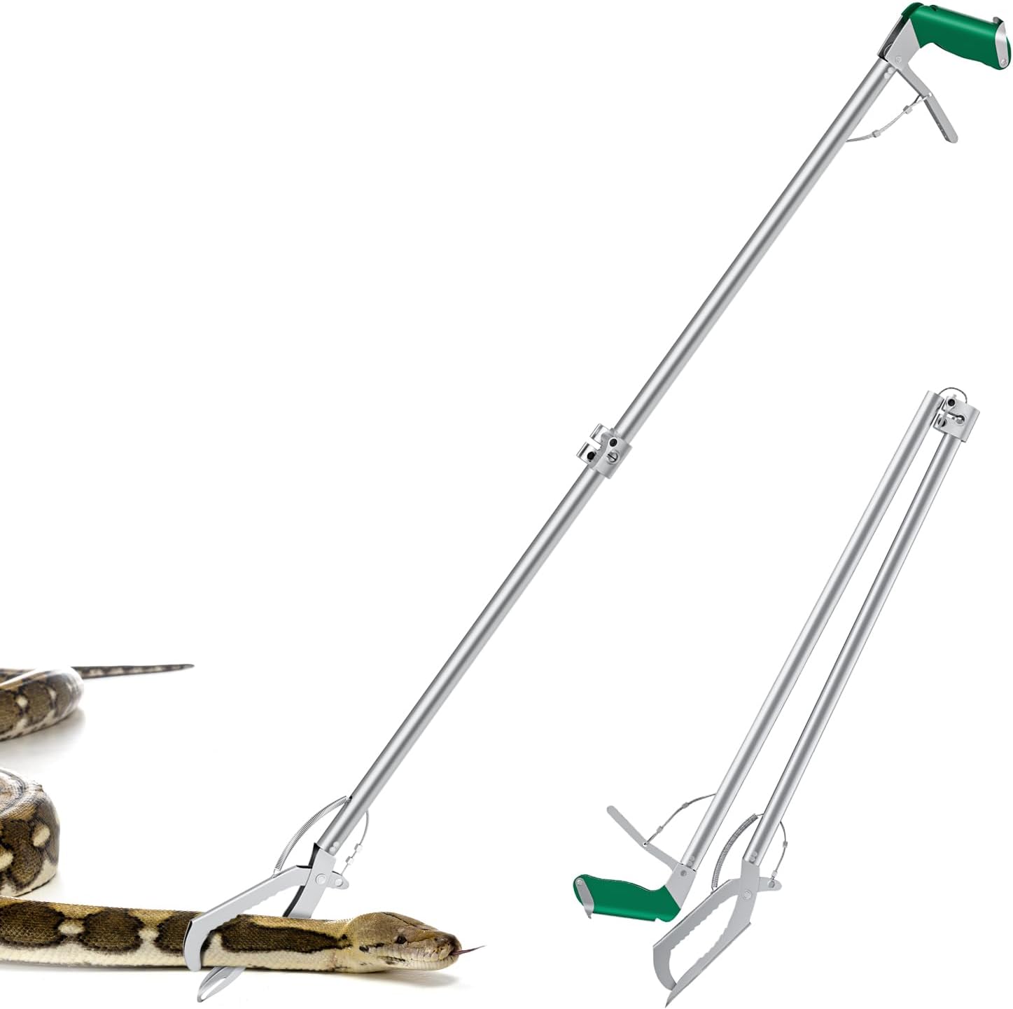 60 Inch Snake Tongs Collapsible Grabber for Safe Handling