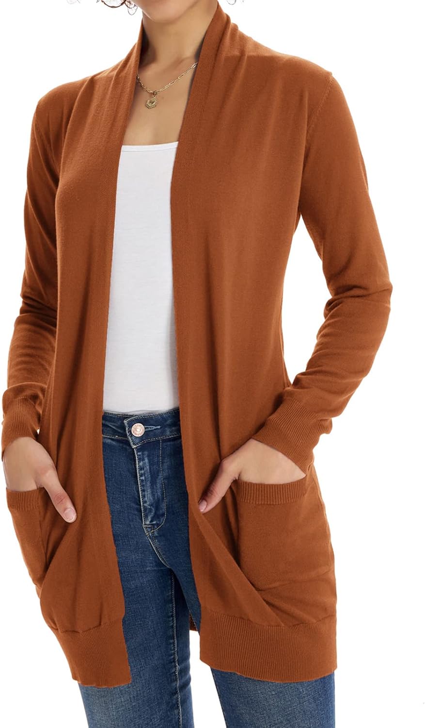 Lightweight Cardigan Sweaters for Women with Pocket Long Sleeve
