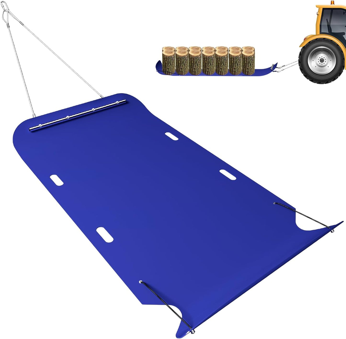 48in x 90in Heavy Duty Yard Sled for Effortless Yard Work