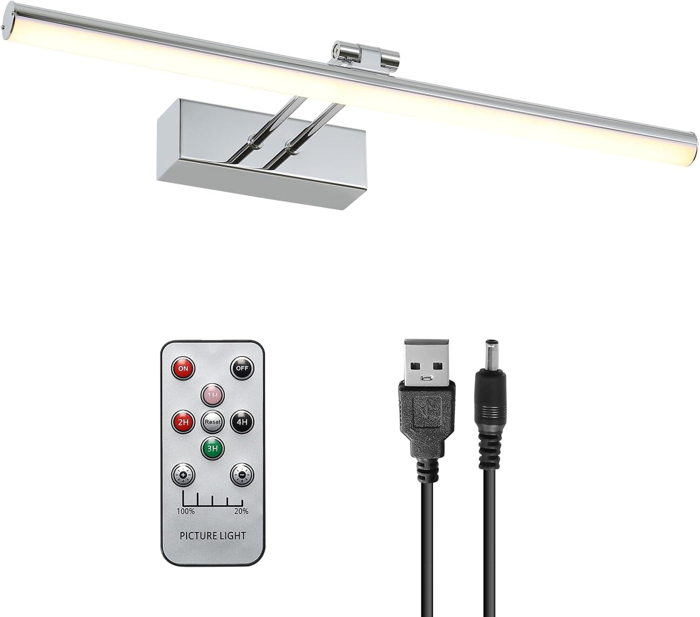 16 inch Wireless Picture Light for Art with Remote Control