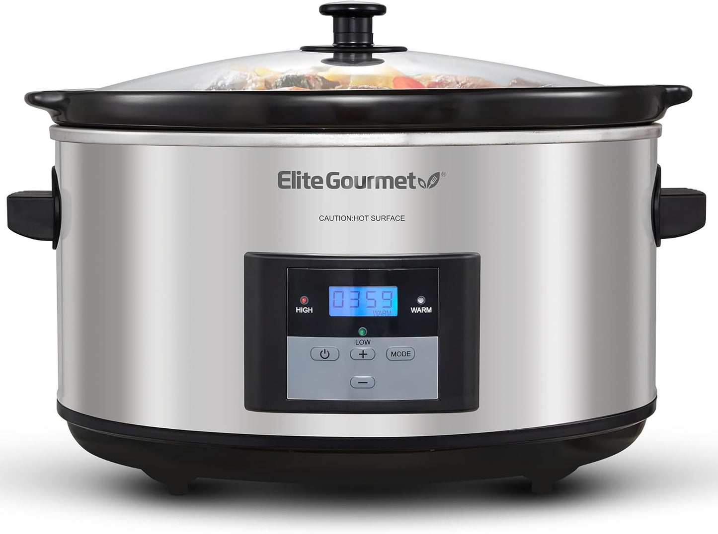 Elite Gourmet MST-900D 8.5Qt Digital Programmable Slow Cooker