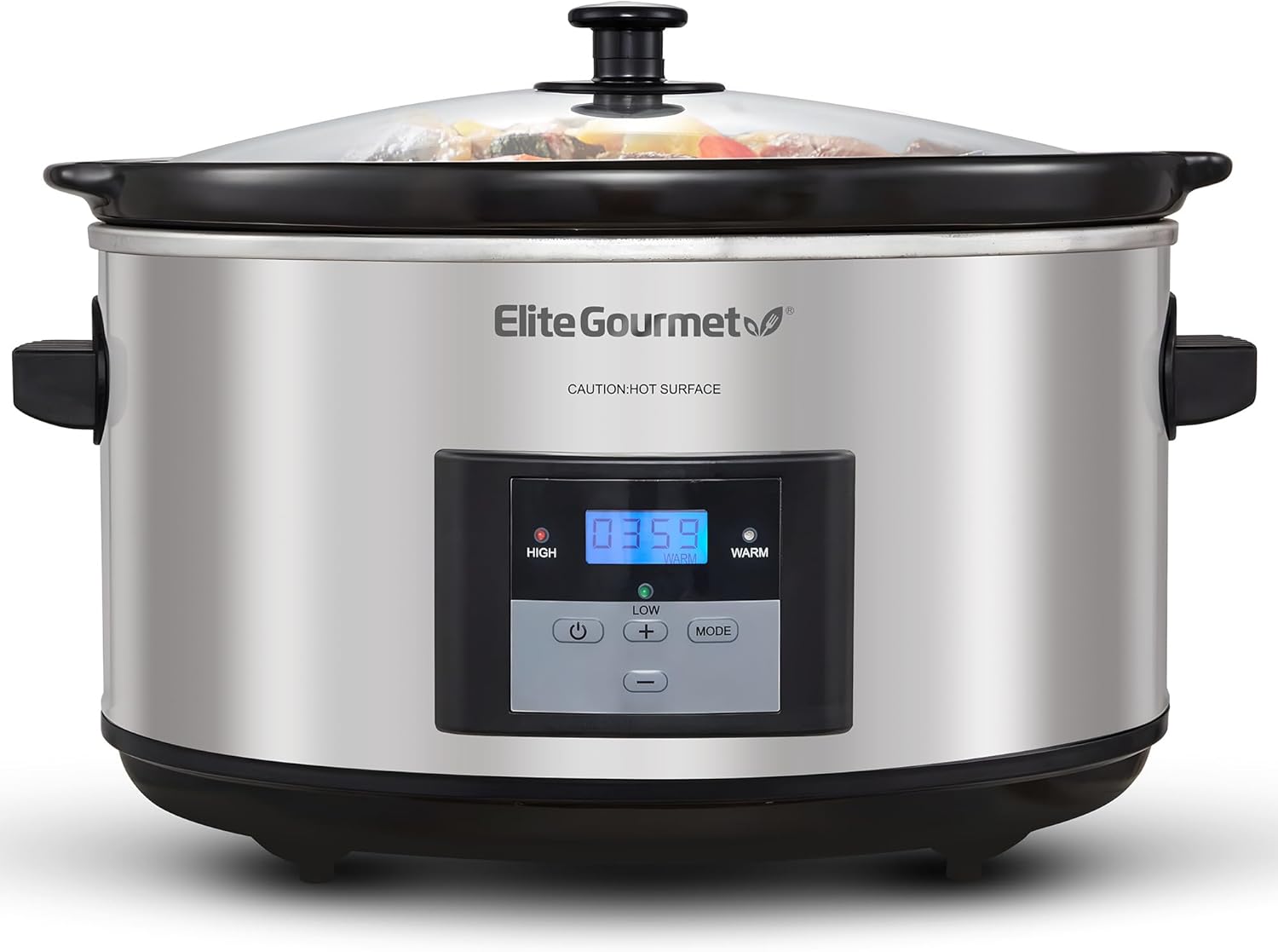 Elite Gourmet MST-900D 8.5Qt Digital Programmable Slow Cooker