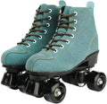 XUDREZ Cowhide Roller Skates High-Top Double-Row Design - Classic four