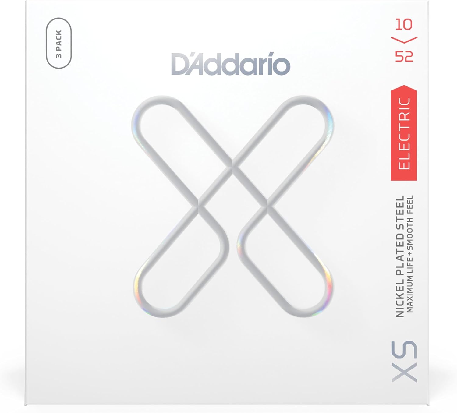 D'Addario Electric Guitar Strings XS Nickel Coated 10-52 Set