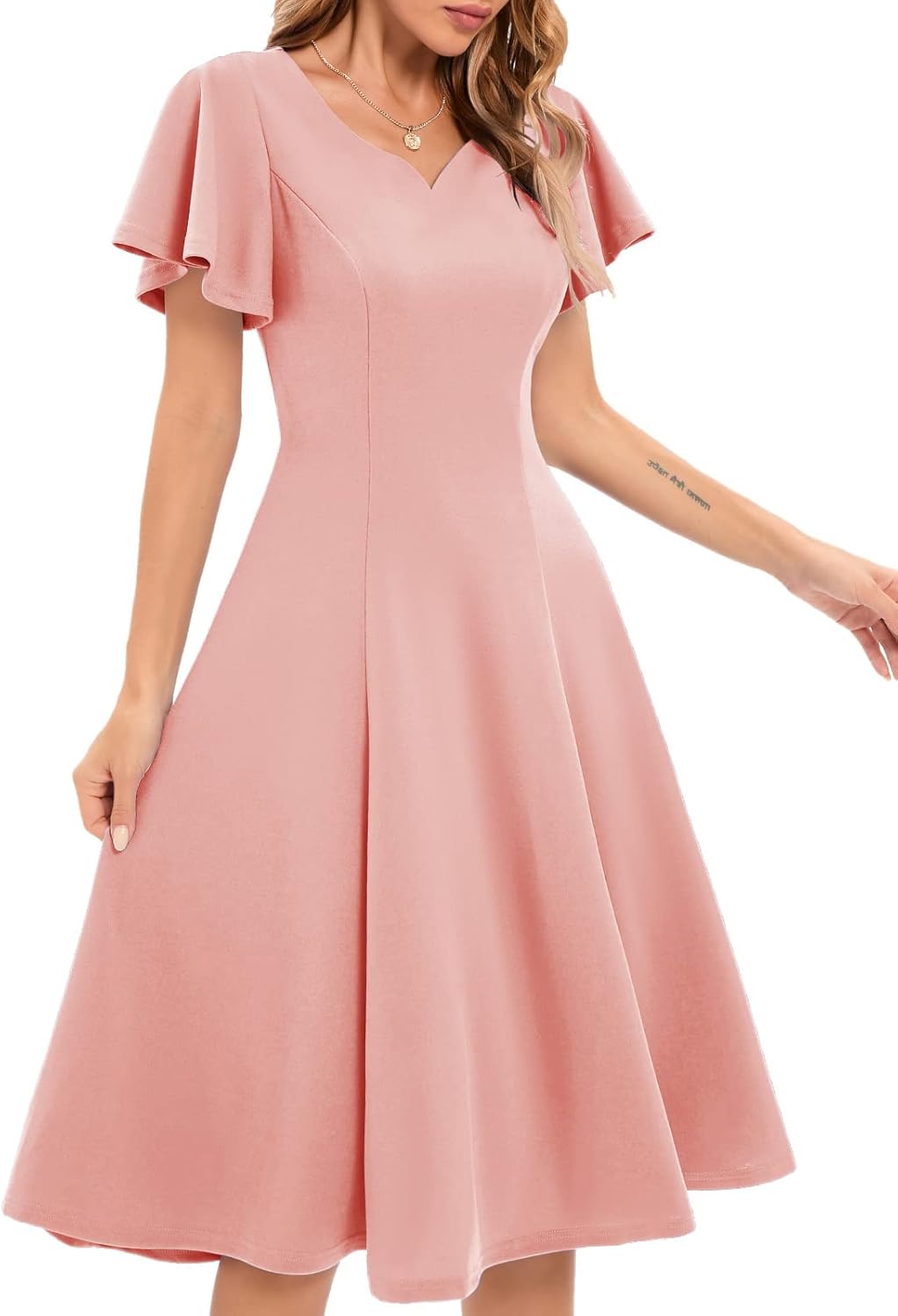 HomRain Wedding Guest Dresses for Women Vintage Style Fit Flare
