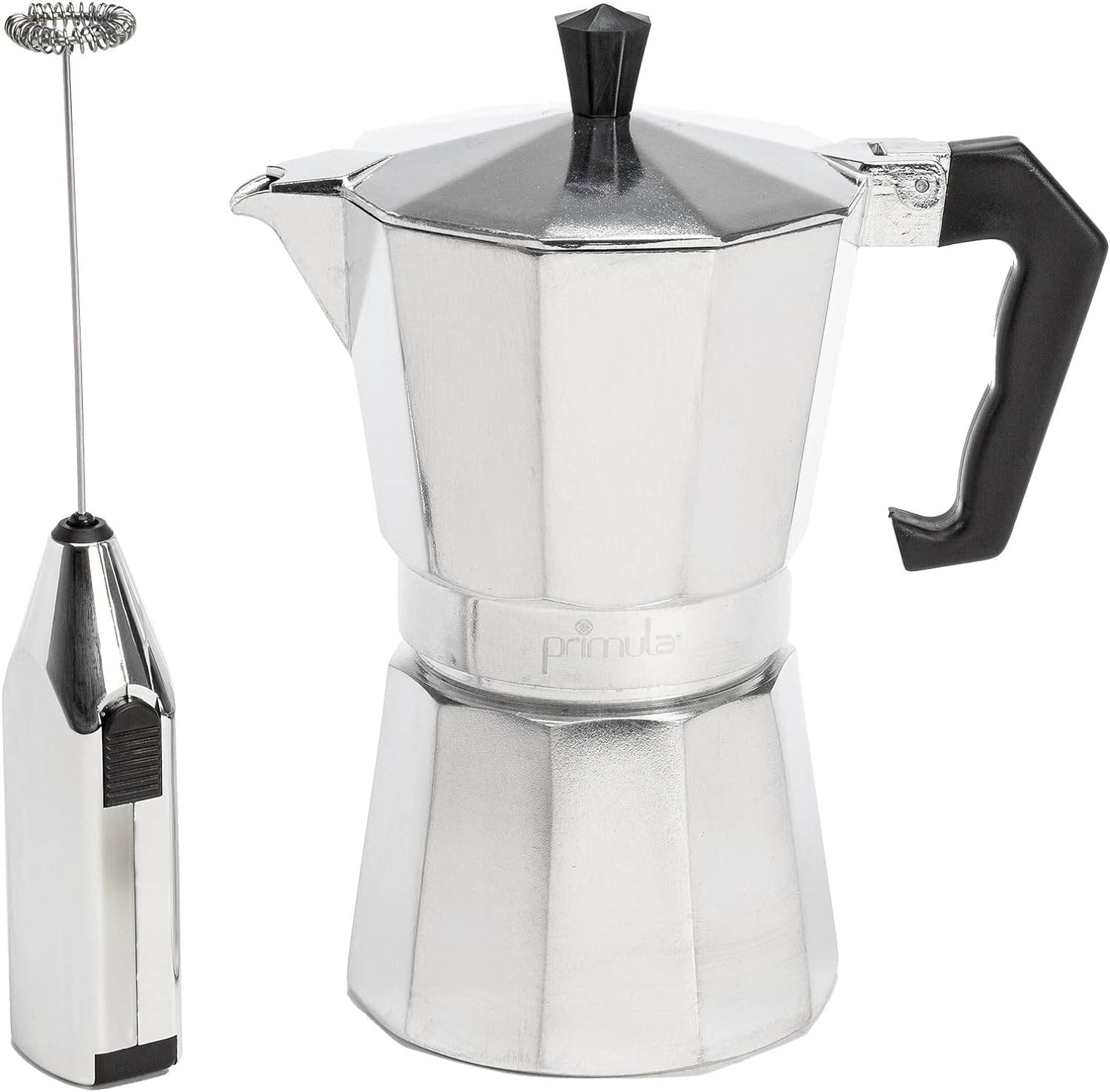 Primula Espresso Maker & Milk Frother Set - Rich Coffee & Froth