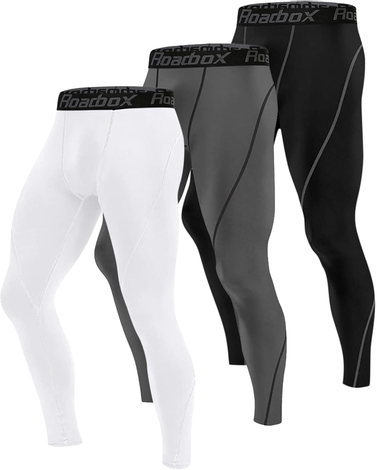 Roadbox Men's Compression Pants for Running Yoga Basketball